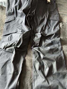 Men's Black Cargo Pants - Durable Utility Style